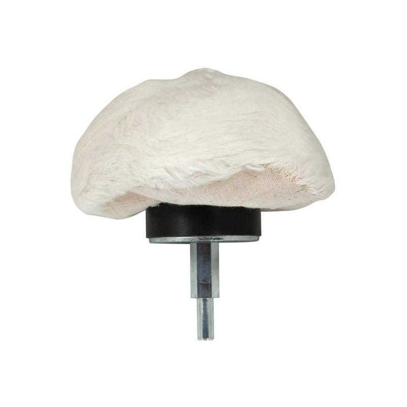 Industries 162-4P Mushroom Buff, 4 in Overall Dia, White