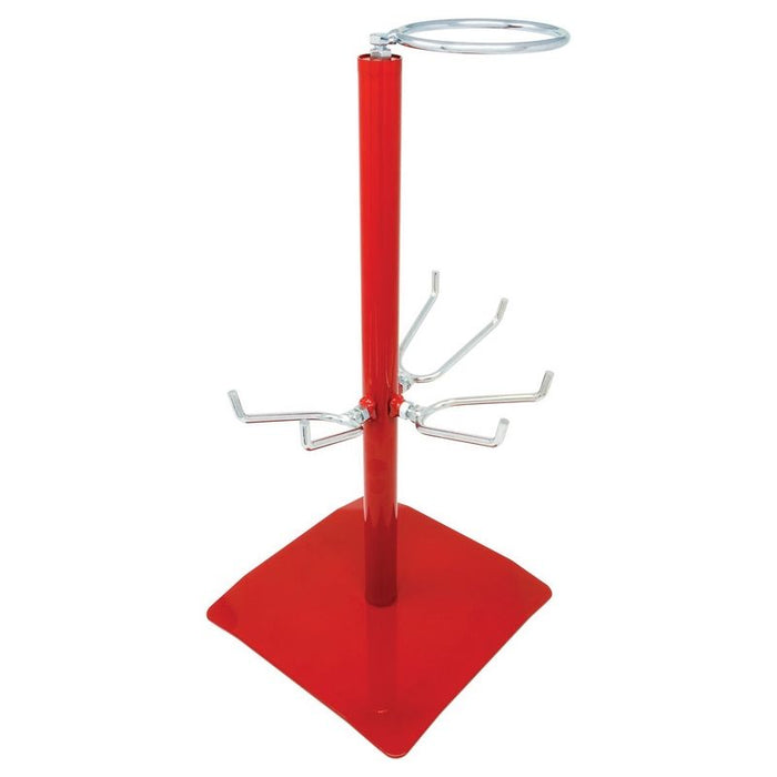 AES Industries 164 Triple Spray Gun and Paint Strainer Stand, 18 in H, Steel, for Gravity Feed — view 2