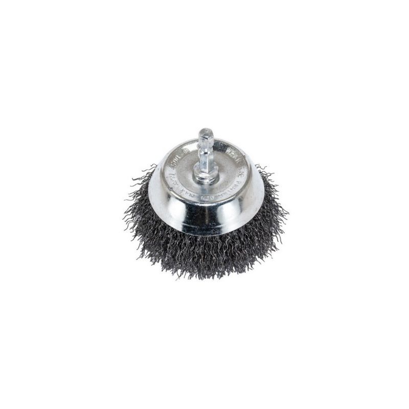 Coarse Wire Cup Brush 1843 - 3 in 1/4 in Shank Brass-Coated