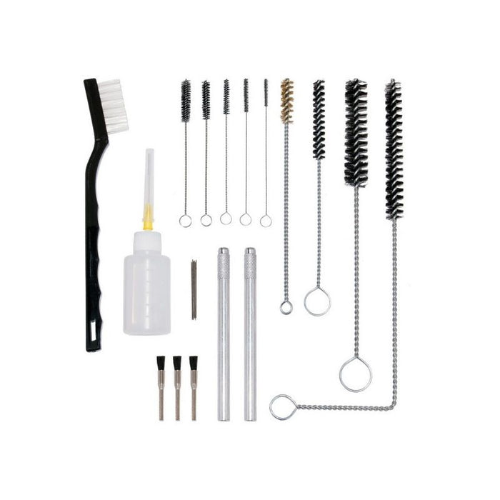 AES Industries Industries 207 21-Piece Ultimate Spray Gun Cleaning and Maintenance Kit, Plastic, Cle — view 2