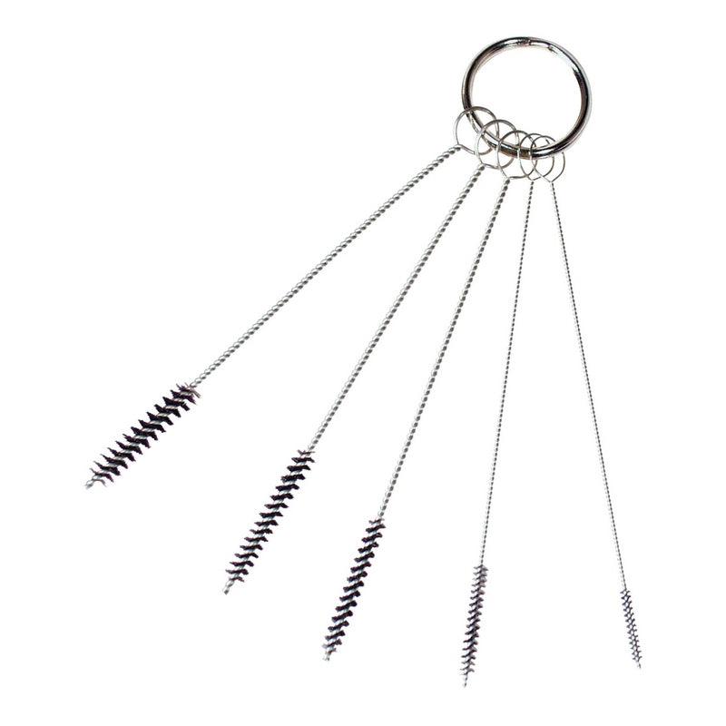 AES Industries Industries 209 Mini Spray Gun Cleaning Brush Set, 4 in OAL, 1/16 to 1/4 in Brush, Nyl