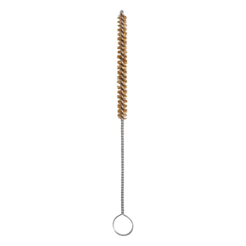 Industries 213-BB Tube Brush, 9-1/2 in OAL, 3/8 in Brush, Brass