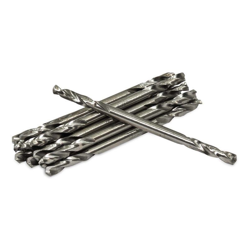 AES Industries Industries 221-12 Stubby Drill Bit, 1/8 in Dia, 2-1/4 in OAL, 135 deg, High Speed Ste
