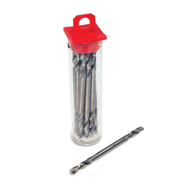 221 Stubby Drill Bit - 1/8 in Dia, 2-1/4 in OAL, Double-Ended HSS