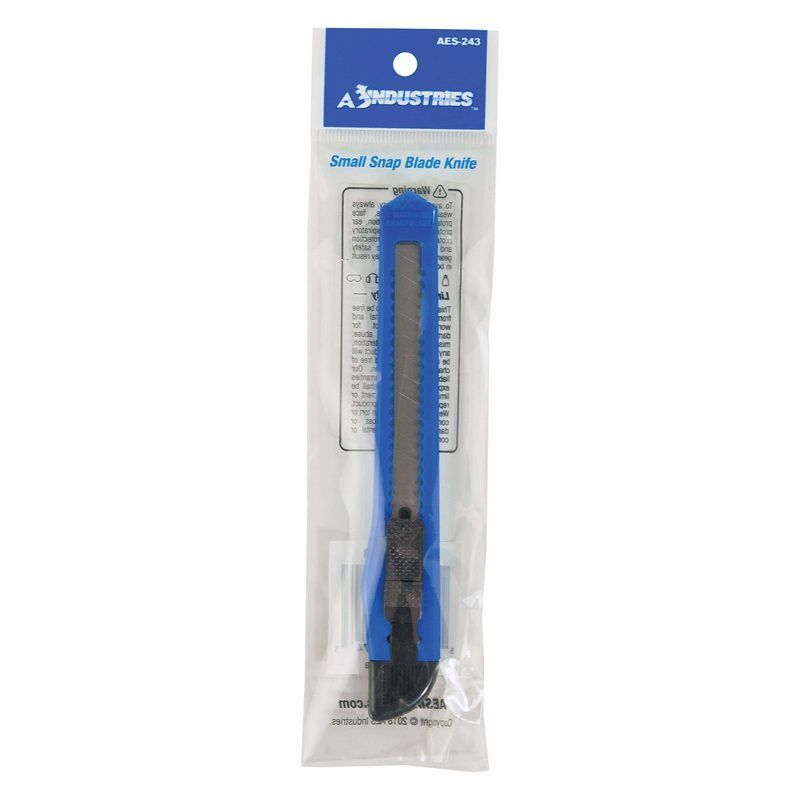 Industries 243 Small Snap-Off Blade Utility Knife, ABS Body, Steel Blade