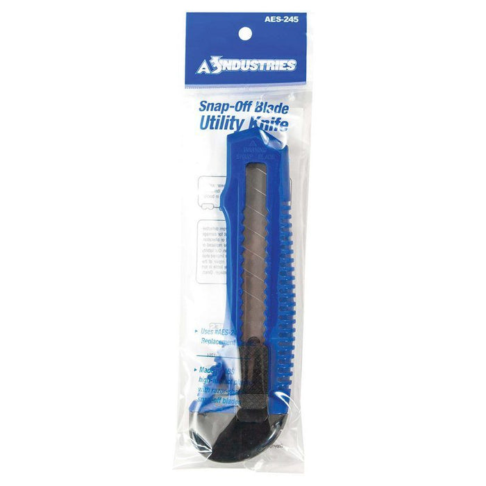AES Industries Industries 245 Large Snap-Off Blade Utility Knife, ABS Body, Steel Blade