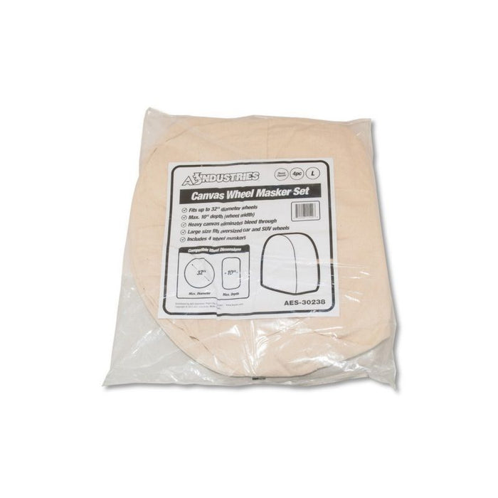 AES Industries Industries 30238 Wheel Masker Set, 10 in THK, Large, Canvas — view 2