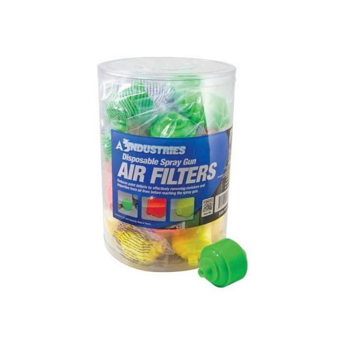 AES Industries Industries 323-25 Disposable Spray Gun Air Filter, 1/4 in MNPT Inlet, 1/4 in FNPT Out