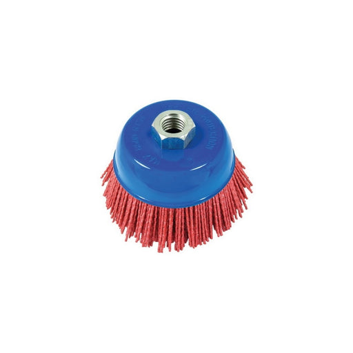 AES Industries Industries 51885 Filament Cup Brush, 4 in, 5/8-11, 180 Grit, Nylon
