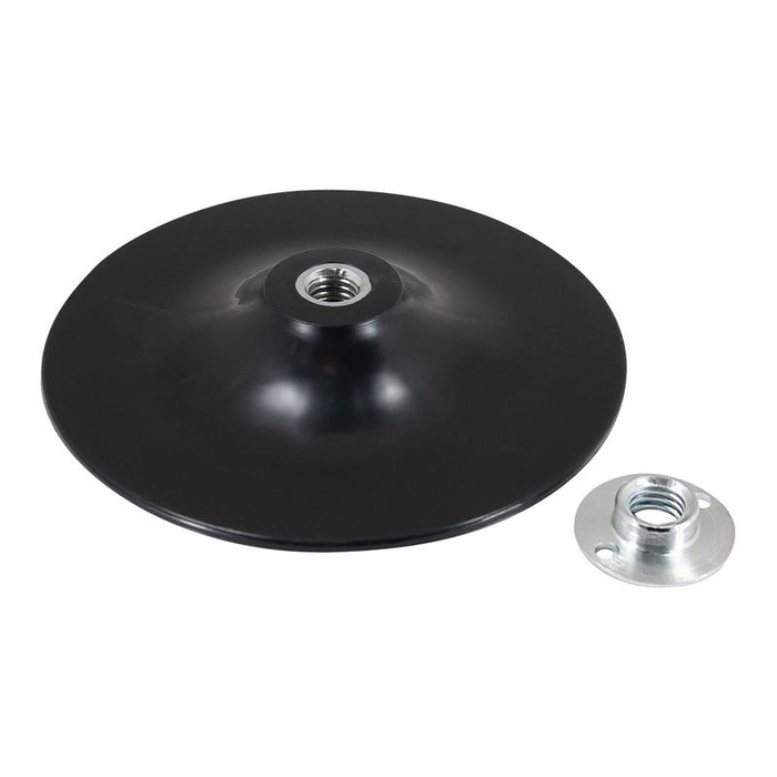 AES Industries Industries 51927 Back-Up Pad, 7 in Dia, 5/8-11 Arbor, Nylon — Black