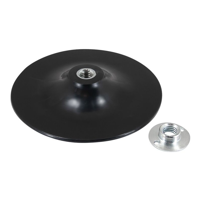 Industries 51927 Back-Up Pad, 7 in Dia, 5/8-11 Arbor, Nylon — Black
