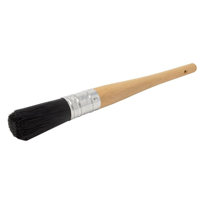 AES Industries Industries 542 Part Cleaning Brush, 10-1/2 in L, Nylon Bristles, Wood Handle