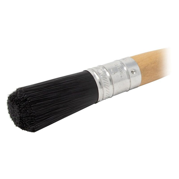 AES Industries Industries 542 Part Cleaning Brush, 10-1/2 in L, Nylon Bristles, Wood Handle — view 2