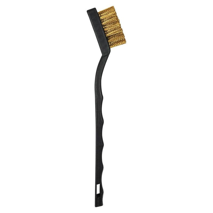 AES Industries Industries 609-B Detail Brush, 7 in OAL, 1/2 in Brush, Brass, Nylon Handle — view 2