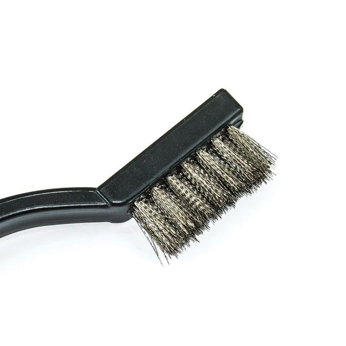 AES Industries Industries 609-S Detail Brush, 7 in OAL, 1/2 in Brush, Steel, Nylon Handle