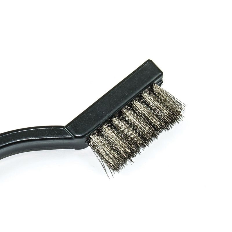 609-S Detail Brush 1/2 in Steel Bristles with Nylon Handle, 7 in Length