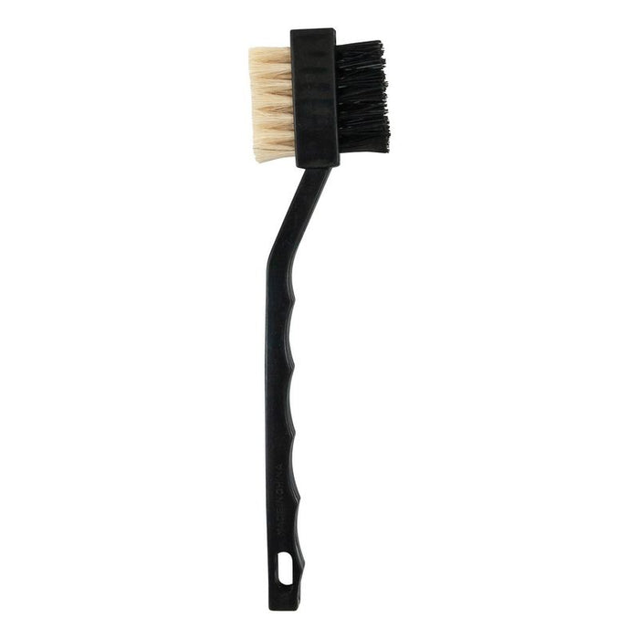 AES Industries Industries 616 Double-Sided Detail Brush, 7 in OAL, 9/16 in Brush, Nylon/Horse Hair,