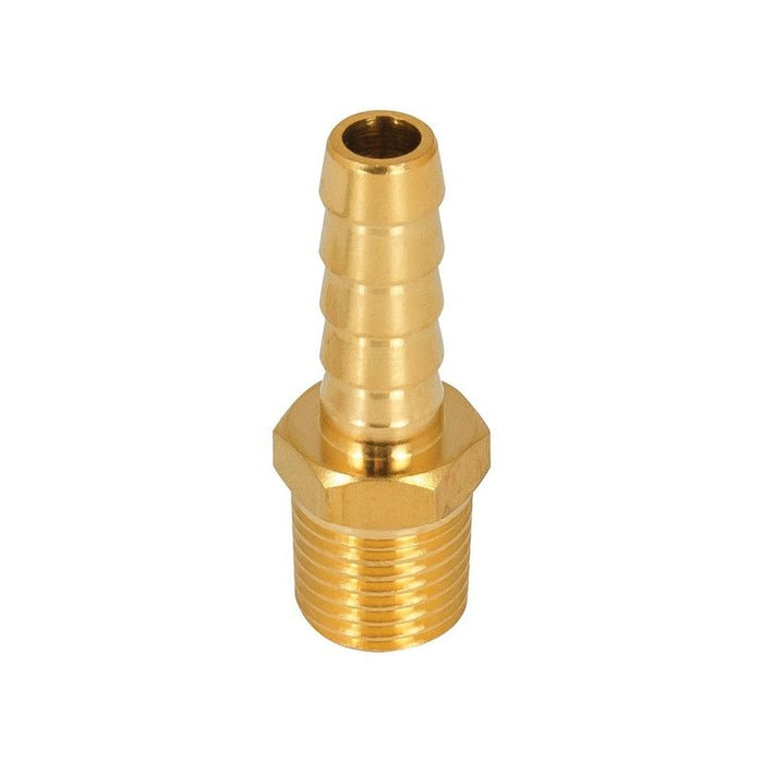 AES Industries Industries 7310 Hose Barb Fitting, 5/16 x 1/4 in, Hose Barb x MNPT, Brass