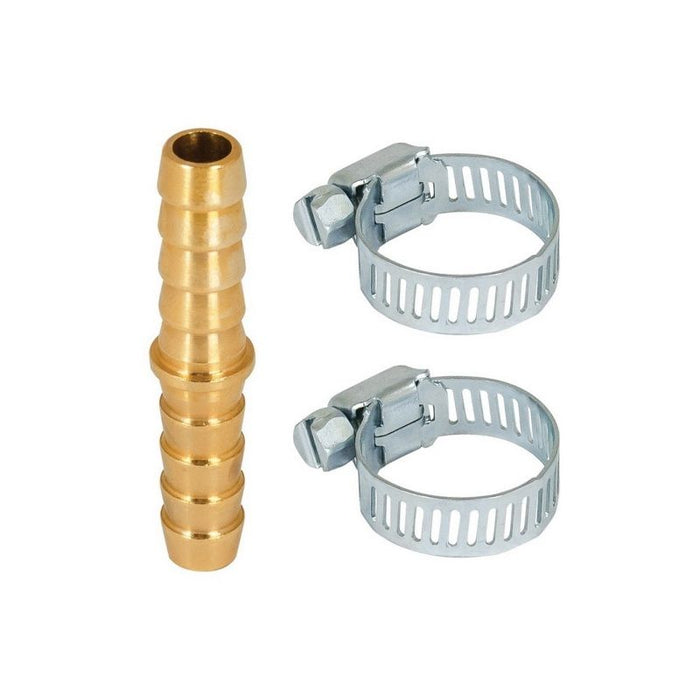 AES Industries Industries 7341 Air Hose Splicer Kit, 5/16 in, Hose Barb, Brass