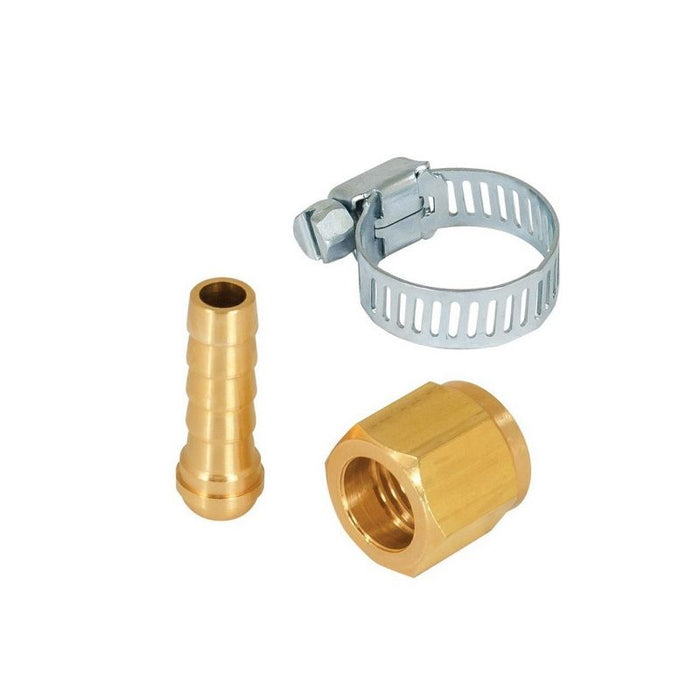 AES Industries Industries 7348 Air Hose Repair Kit, 1/4 in, Hose Barb x FNPT Swivel, Brass