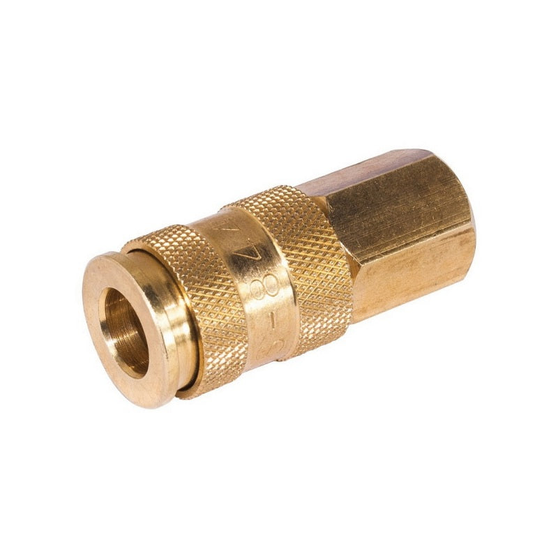 AES Industries Industries 844 Universal Air Coupler, 3/8 x 1/4 in, FNPT, 300 psi, Brass