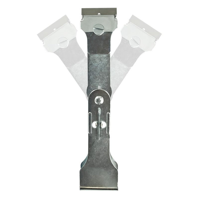 AES Industries Industries 87500 3-Way Razor Scraper, 8 in L, Steel Blade