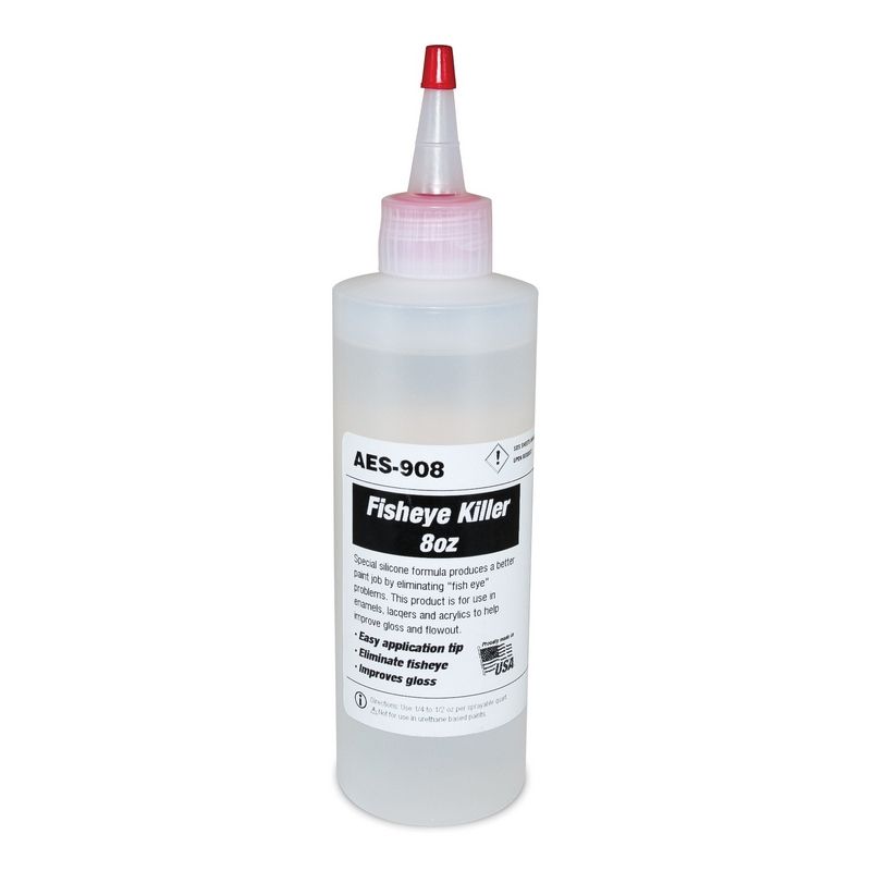 Fisheye Killer 908 - 8 oz Liquid Bottle with Silicone Formula for Professional Use