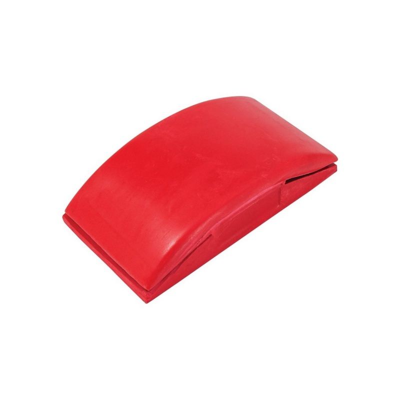 Rubber Sanding Block 923-R 5 in x 2-5/8 in Red with Internal Spikes