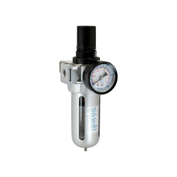 AES Industries Industries AFR-804 Air Filter Regulator with Gauge, 1/2 in