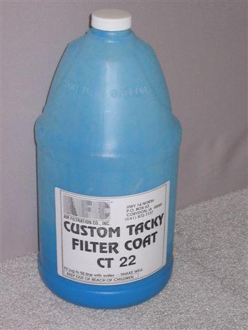 Air Filtration CT22 Custom Tacky Series Filter Coat 1 gal Concentrated Blue, California — view 2