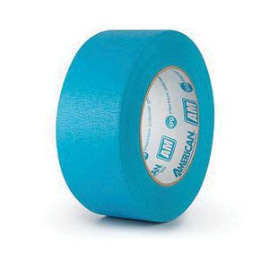 American Tape American AquaMask AM2455 Medium Grade Masking Tape, 54.8 m x 24 mm, 6.6 mil THK, Aqua