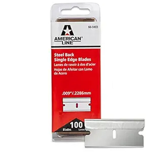 American Safety Razor APBL-7055-0000 Heavy Duty Single Edge Steel Back Blade