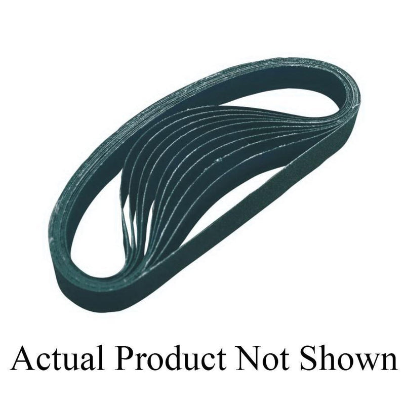 Series 303736Z Sanding Belt, 1/2 In W, 18 In L, 36 Grit, Zirconia Abrasive