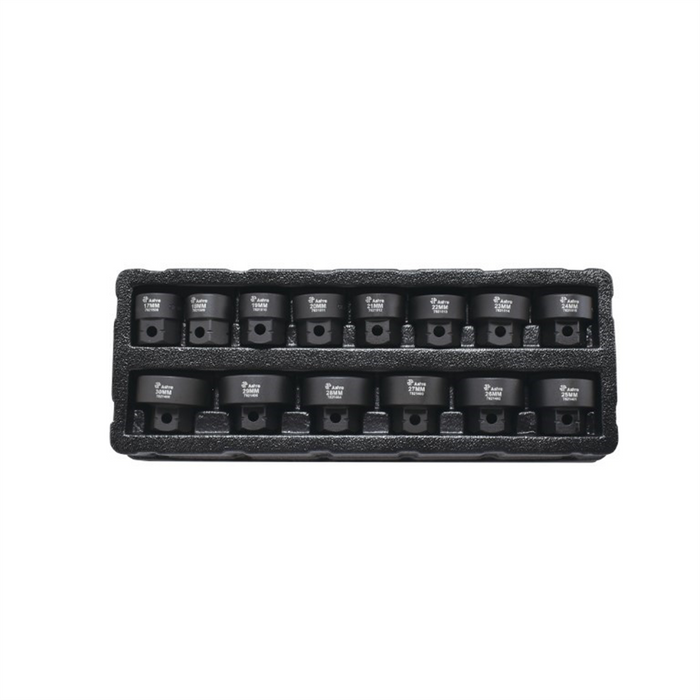 Astro Pneumatic Tool Company Piece 1/2 Inch Drive 17-30mm Low Profile Nano Impact Socket Set - No Sk