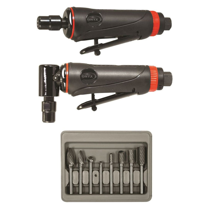 Astro Pneumatic Tool Company Astro Pneumatic ONYX 219 3-Piece Die Grinder Kit, 1/4 in, 3 cfm, Lever
