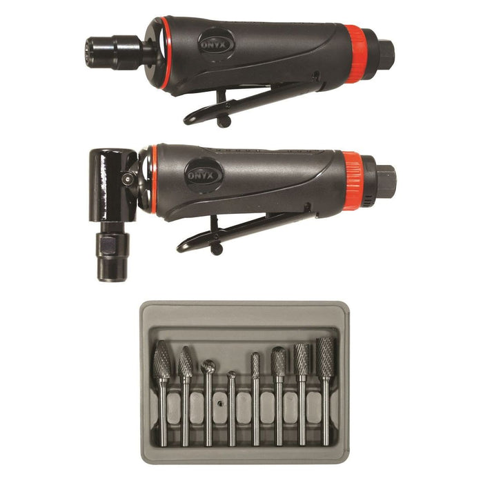 Astro Pneumatic® ONYX 219 3-Piece Die Grinder Kit, 1/4 in, 3 cfm, Lever Handle