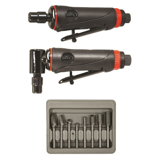 Astro Pneumatic Tool Company Astro Pneumatic ONYX 219 3-Piece Die Grinder Kit, 1/4 in, 3 cfm, Lever