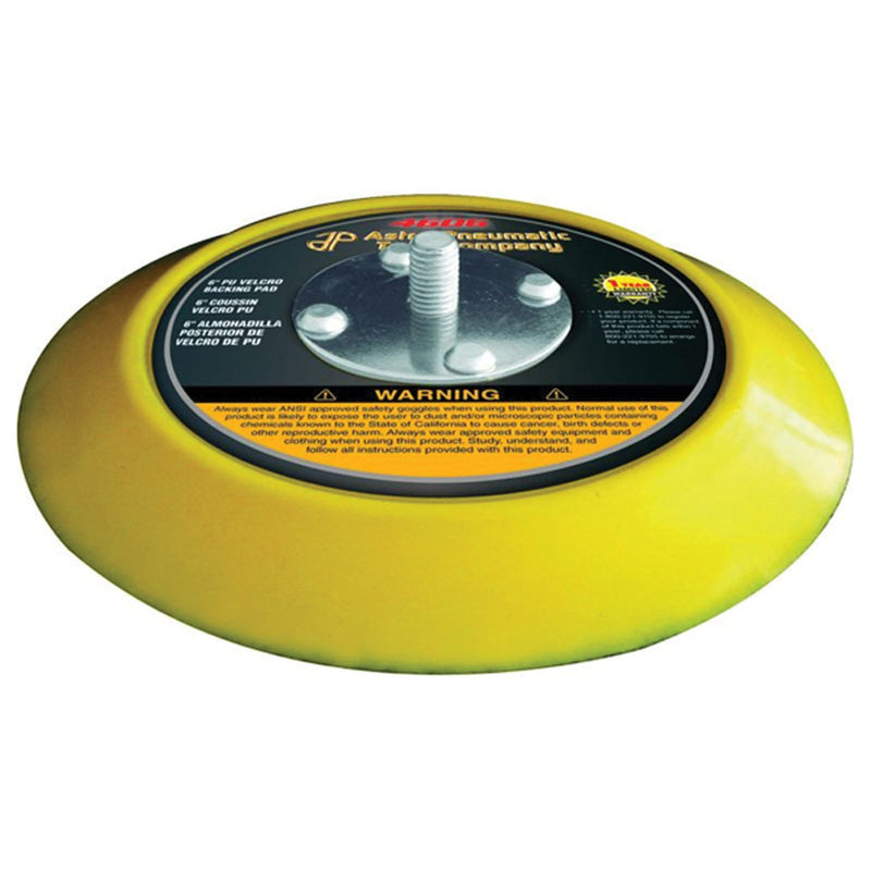 Astro Pneumatic Tool Company Astro Pneumatic 4606 Backing Pad, 6 in, 5/16 in Arbor, Hook and Loop At