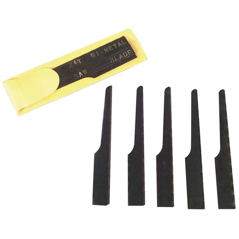 5SAW 5-Piece Blade Set, 24 TPI, Bi-Metal, Use With: Model 129TW Heavy Duty Air Saber