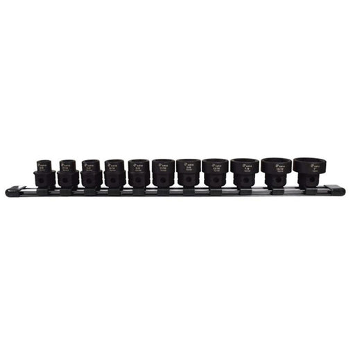 Astro Pneumatic Tool Company Astro Pneumatic 78211 Nano 11-Piece Impact Socket Set, SAE, 1/2 in, Hex