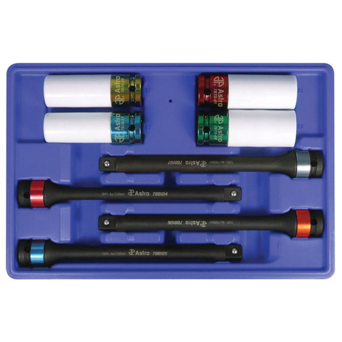 Astro Pneumatic 78818 8-Piece Impact Socket Set, Metric/SAE — view 2