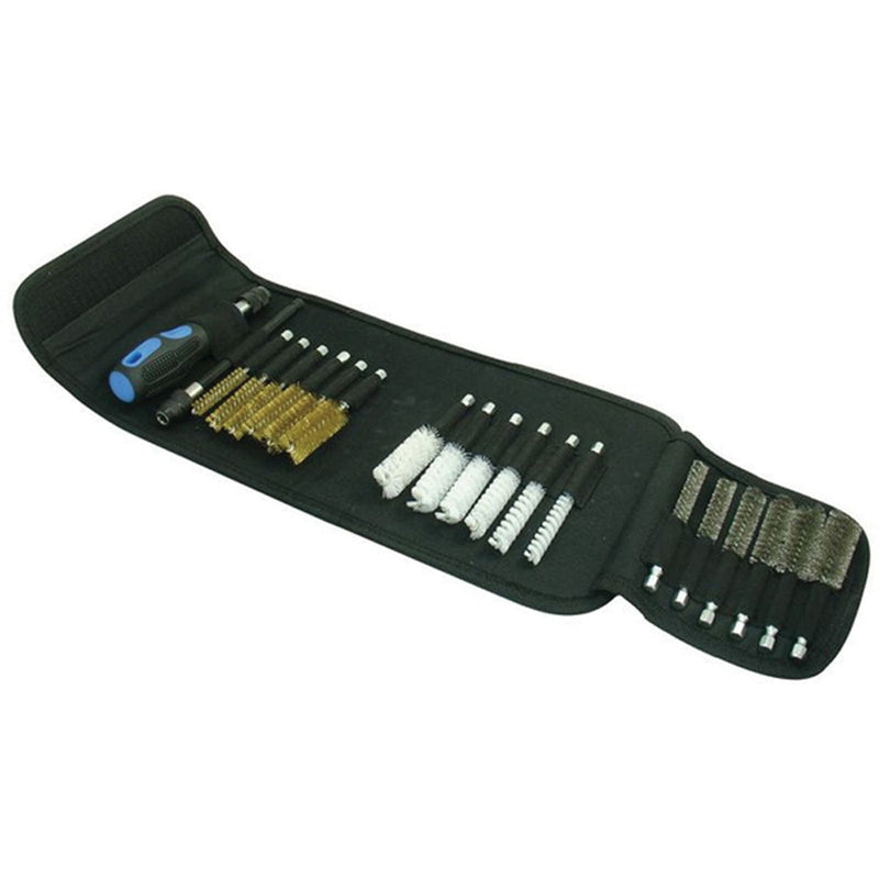 Wire Brush Set 9020, 20‑Piece Assortment Stainless Steel Brass Nylon