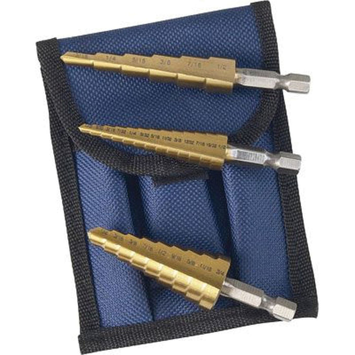 Astro Pneumatic Tool Company Astro Pneumatic 9445 Titanium Step Drill Bit Set, Titanium