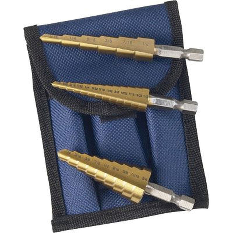 Astro Pneumatic Tool Company Astro Pneumatic 9445 Titanium Step Drill Bit Set, Titanium