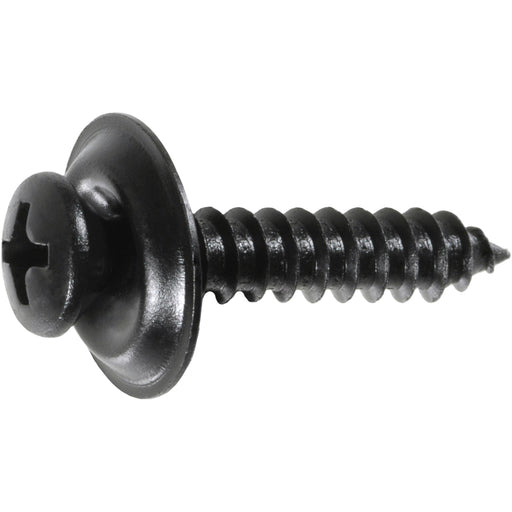 Auveco #10 X 1 Phil Oval #8 Hd Ab Tapping Sems - Black