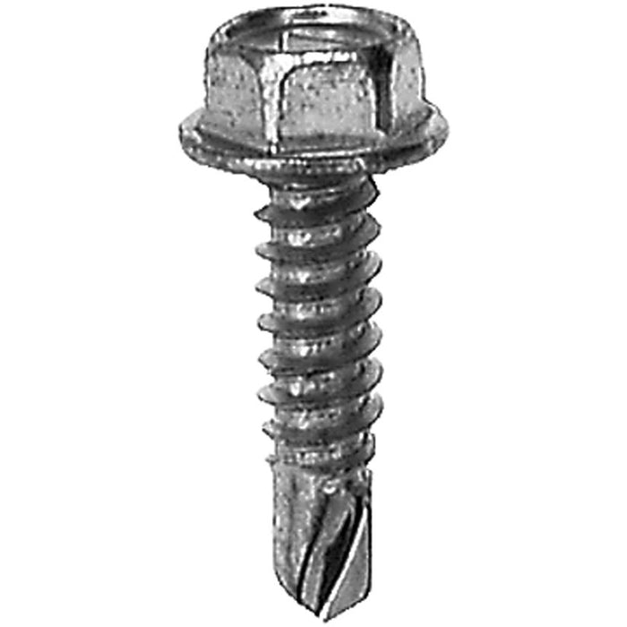 Auveco Hex Washer Hd Teks T.S., #14 X 1, Zinc