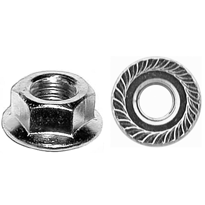 Spin Lock Nut W/ Serr. #10-24 1/2 Od