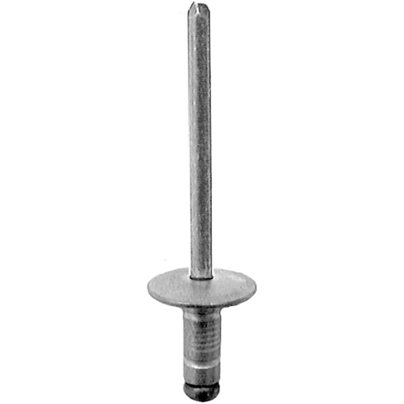 Auveco Lge Flange Rivet 5/32 Dia. 3/64-1/4 Grip Alum/Stl