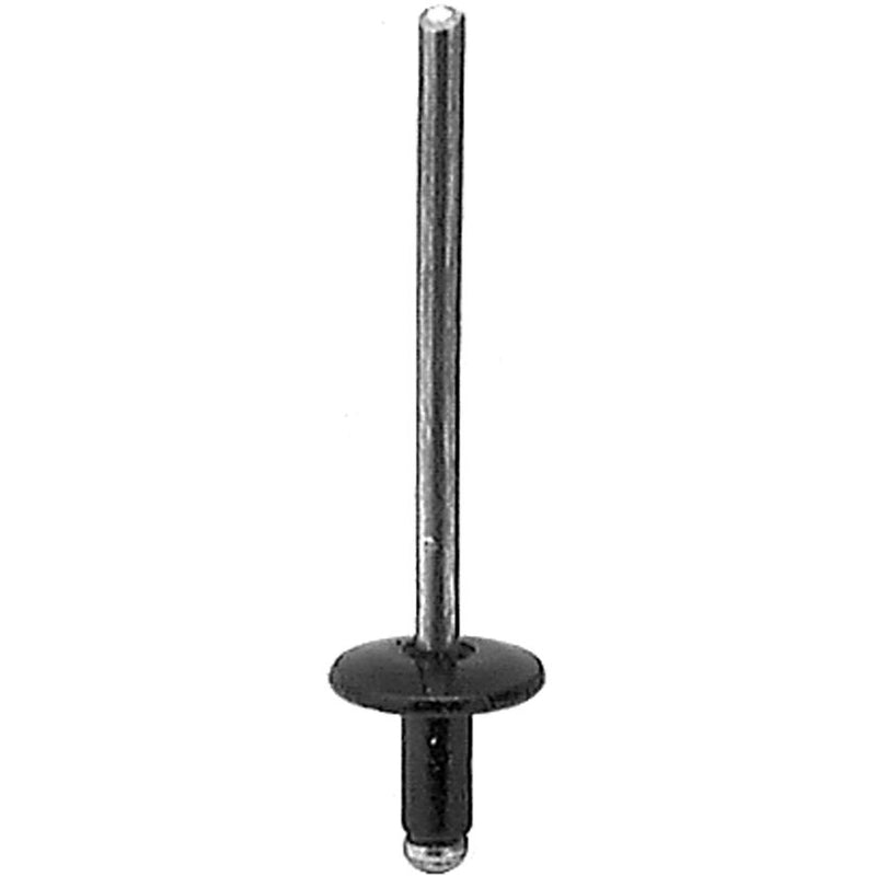 Alum./Steel Rivets,1/8"Dia 1/16-1/8Grip
