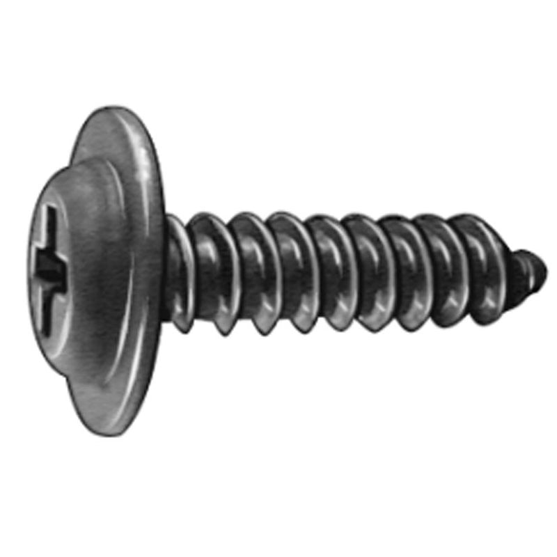 Phillips Flat Washer Hd Tap Screw 10 X 3/4 Black